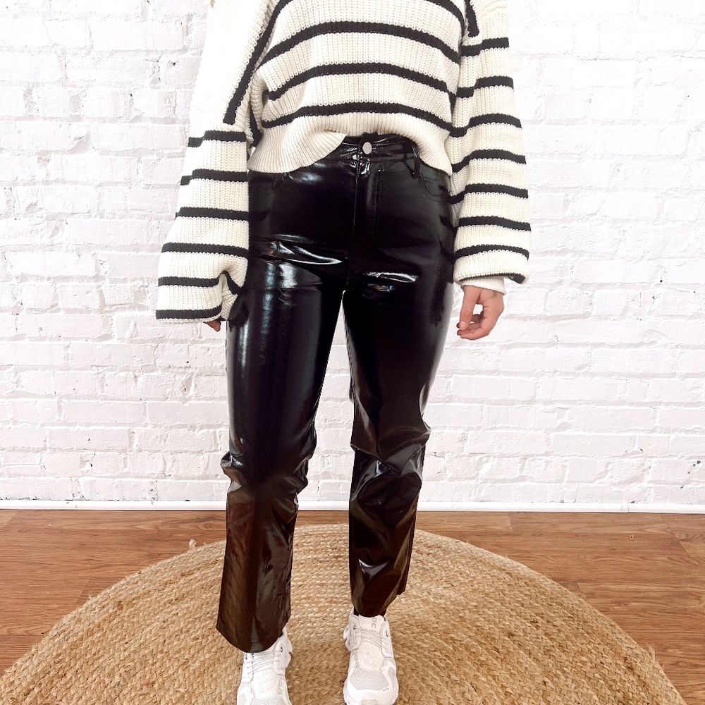 Johnnie Faux Leather Pants